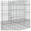 2-panels kaninbur 110x79x54 cm galvaniseret jern