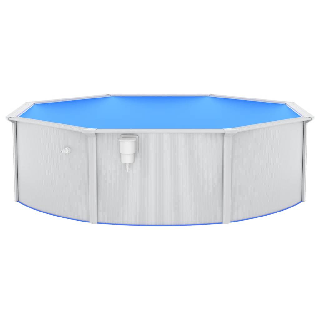 swimmingpool med poolstige 460x120 cm
