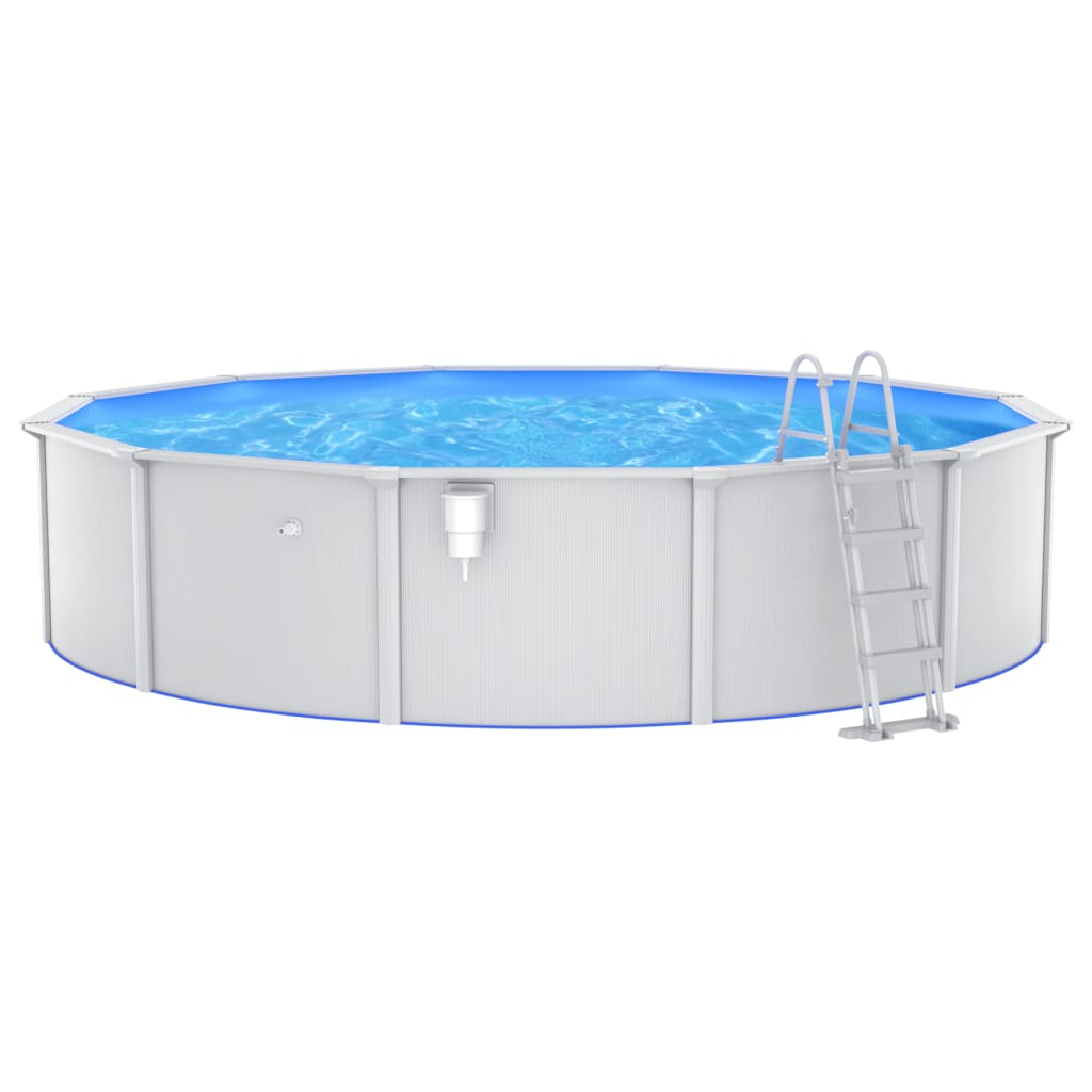 swimmingpool med poolstige 550x120 cm