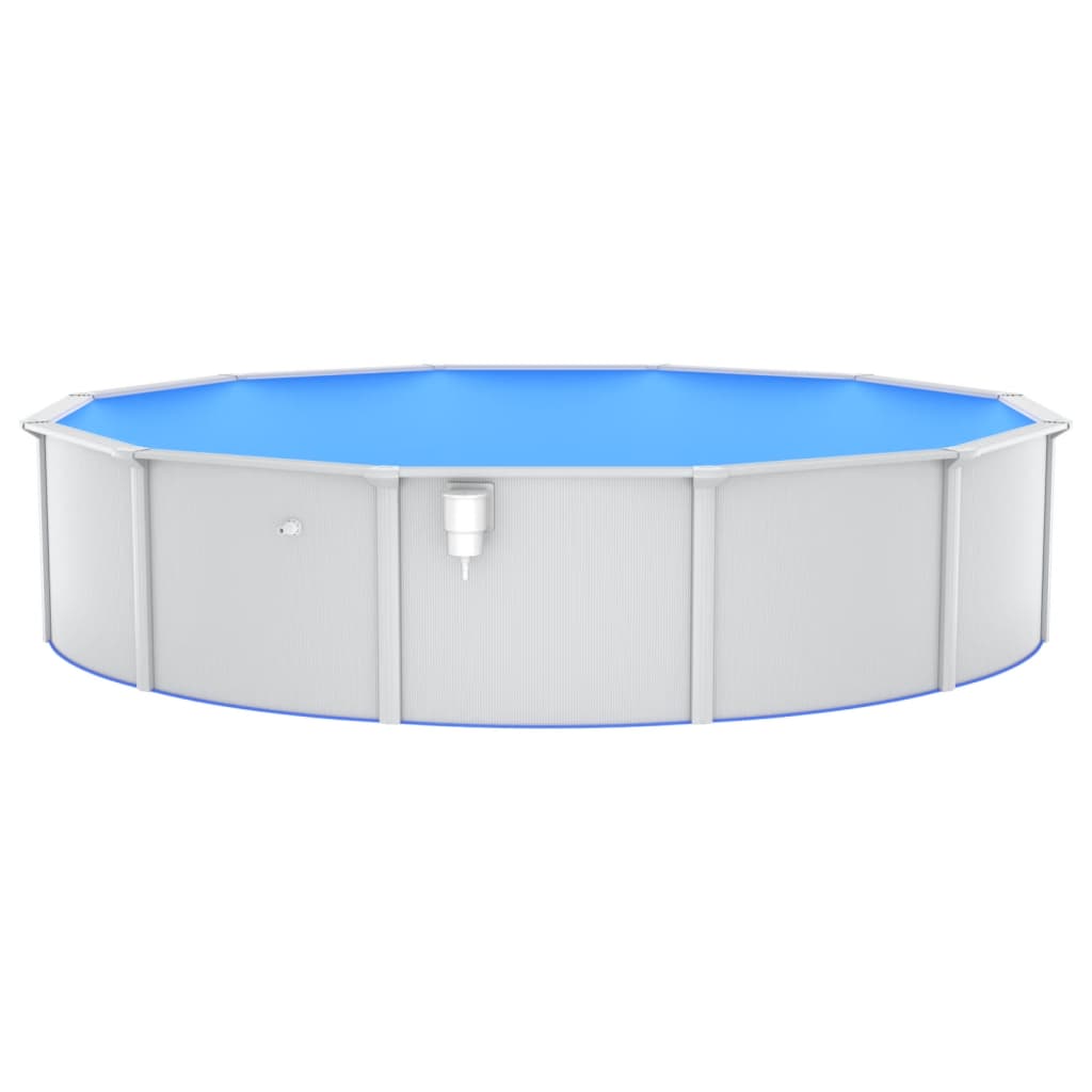 swimmingpool med poolstige 550x120 cm