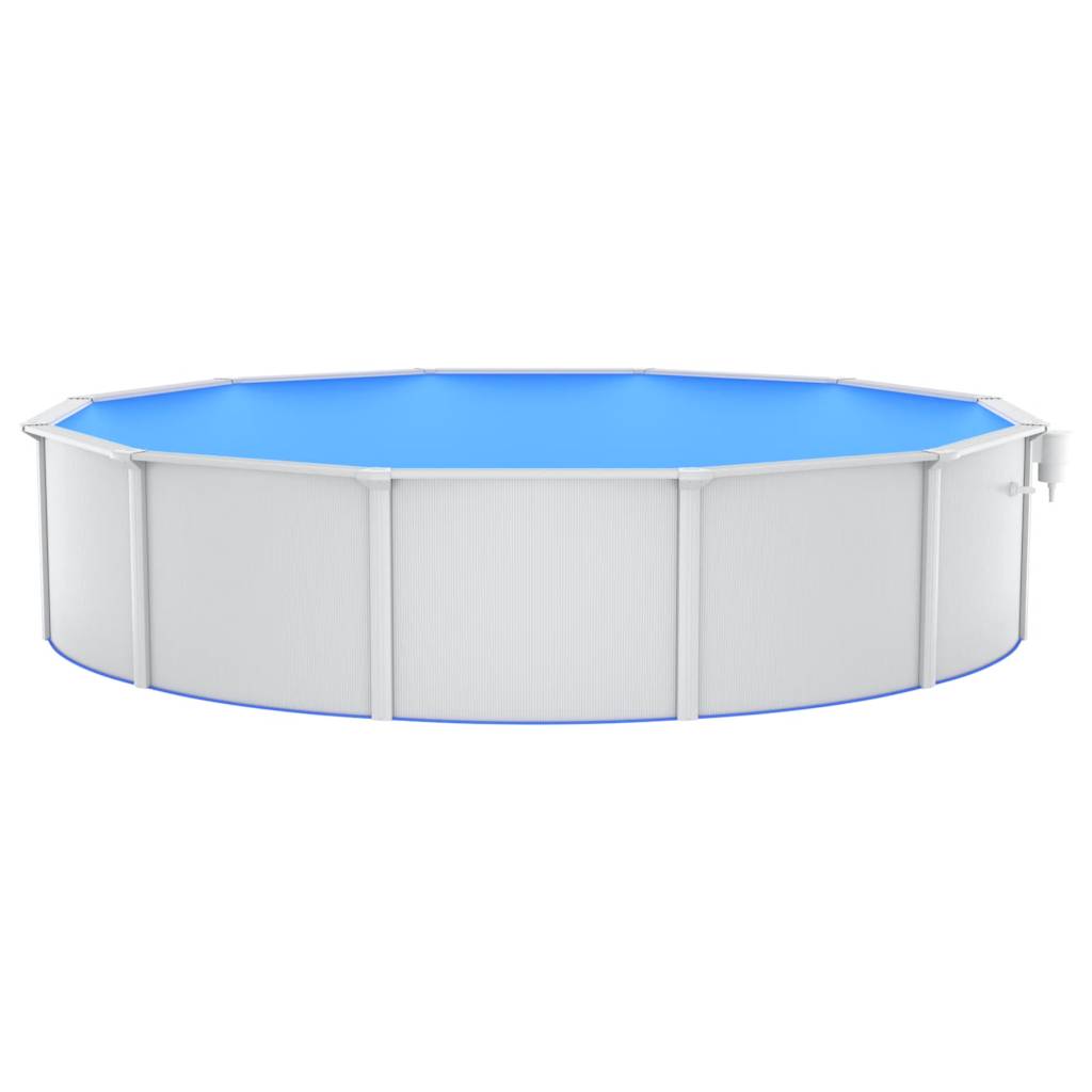 swimmingpool med poolstige 550x120 cm