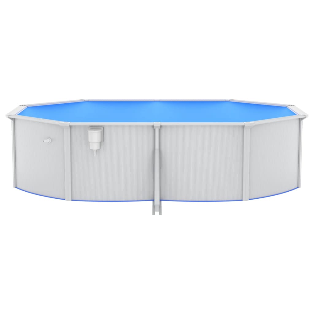 swimmingpool med poolstige 490x360x120 cm