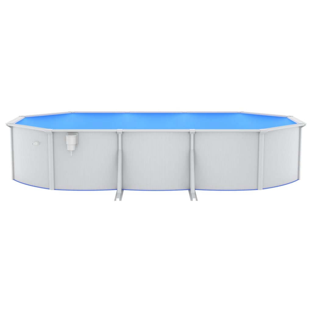 swimmingpool med poolstige 610x360x120 cm