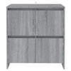 skænke 2 stk. 70x41x75 cm konstrueret træ grå sonoma-eg