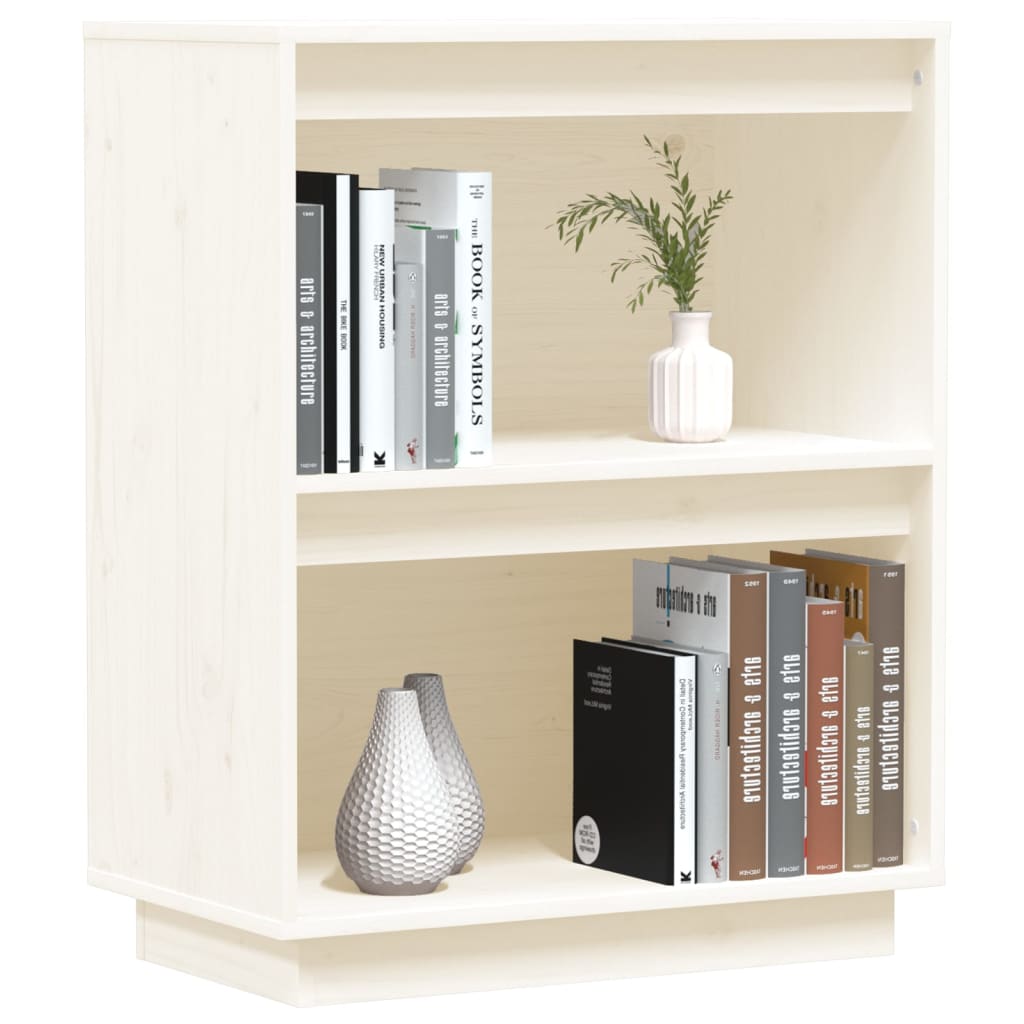 konsolskab 60x34x75 cm massivt fyrretræ hvid