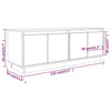 tv-bord 110x34x40 cm massivt fyrretræ hvid