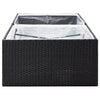 plantekasse 157x80x40 cm polyrattan sort