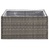 plantekasse 80x80x40 cm polyrattan grå