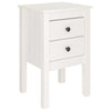 sengeborde 2 stk. 40x35x61,5 cm massivt fyrretræ hvid