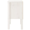 sengeborde 2 stk. 40x35x61,5 cm massivt fyrretræ hvid