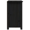 sengeborde 2 stk. 40x35x61,5 cm massivt fyrretræ sort