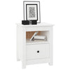 sengeborde 2 stk. 40x35x49 cm massivt fyrretræ hvid