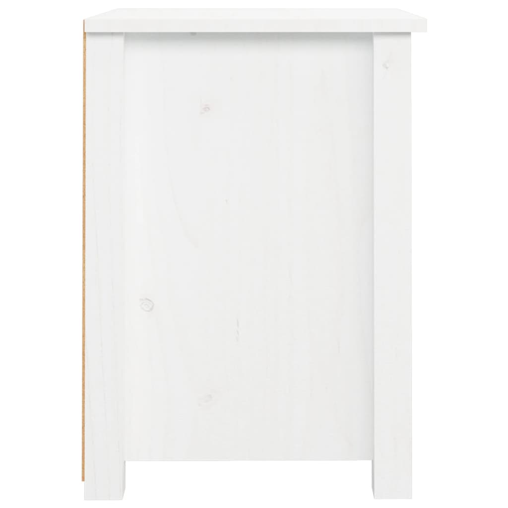sengeborde 2 stk. 40x35x49 cm massivt fyrretræ hvid