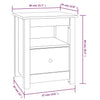 sengeborde 2 stk. 40x35x49 cm massivt fyrretræ hvid