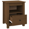 sengeborde 2 stk. 40x35x49 cm massivt fyrretræ gyldenbrun
