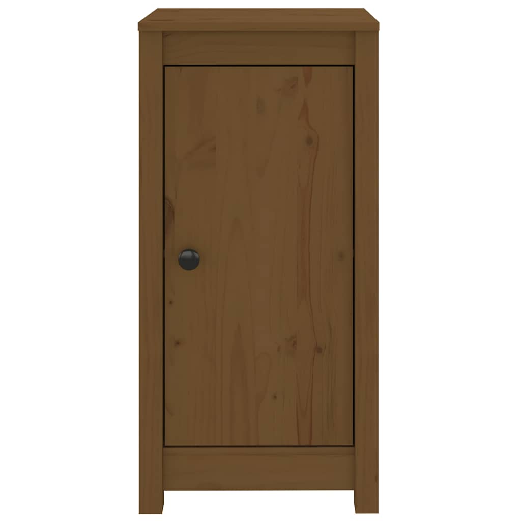 skænke 2 stk. 39x35x80 cm massivt fyrretræ gyldenbrun