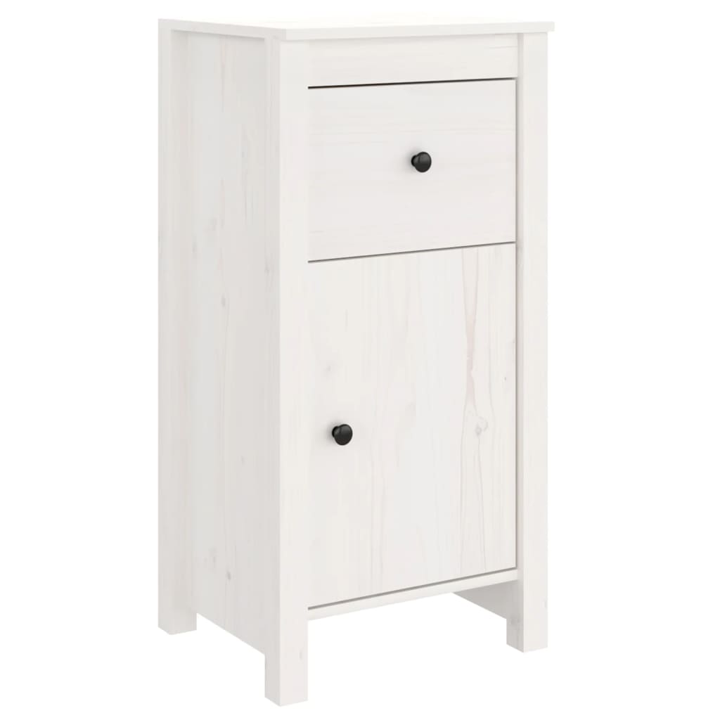 skænke 2 stk. 40x35x80 cm massivt fyrretræ hvid