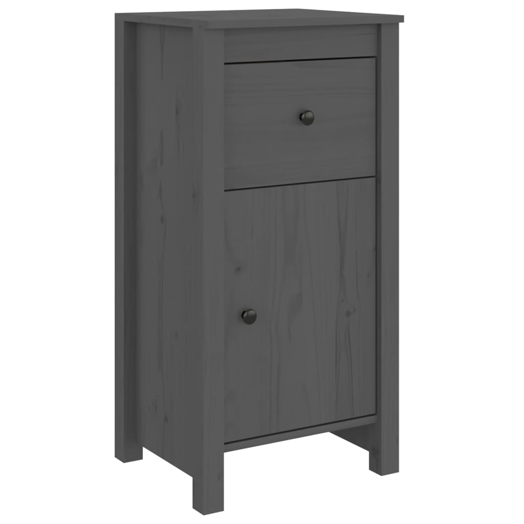 skænke 2 stk. 40x35x80 cm massivt fyrretræ grå