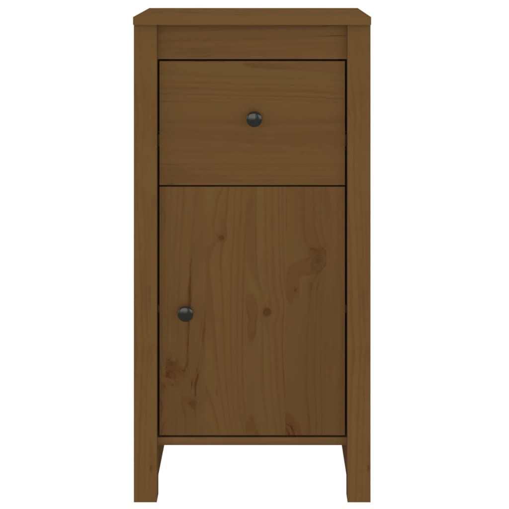 skænke 2 stk. 40x35x80 cm massivt fyrretræ gyldenbrun