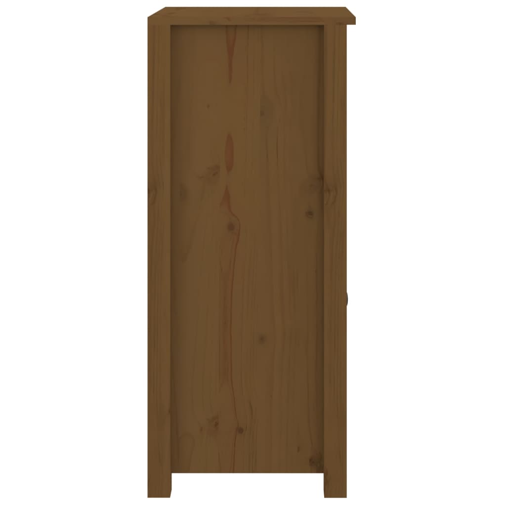 skænke 2 stk. 40x35x80 cm massivt fyrretræ gyldenbrun