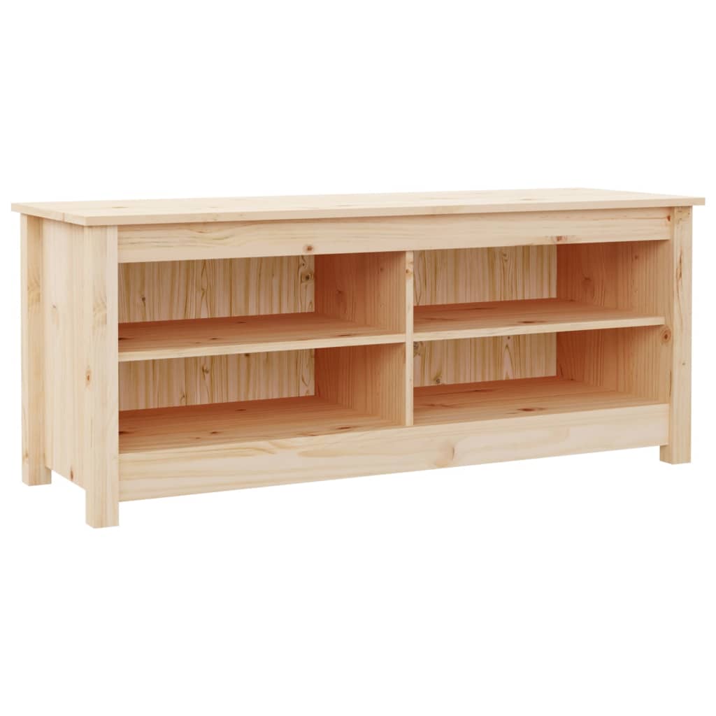 skobænk 110x38x45,5 cm massivt fyrretræ