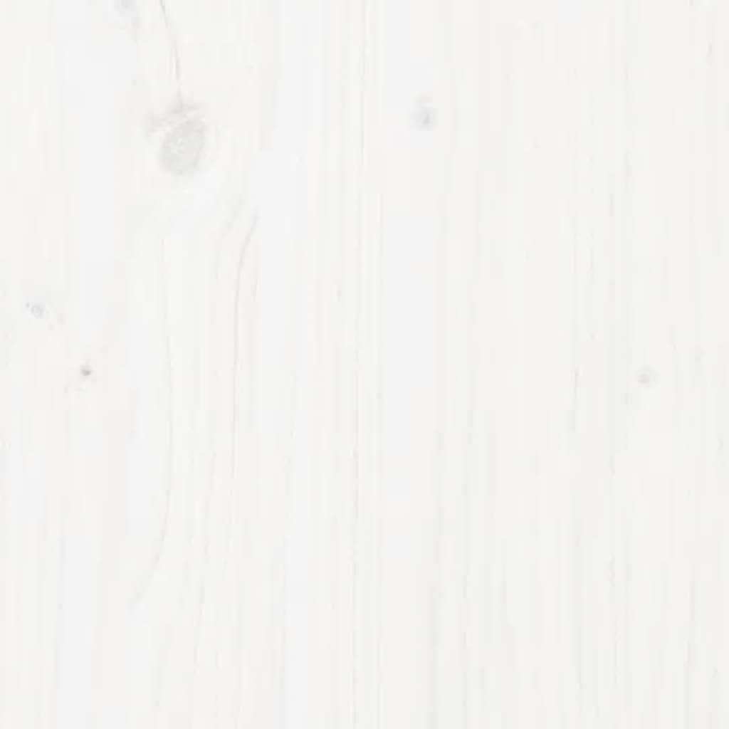 skobænk 110x38x45,5 cm massivt fyrretræ hvid