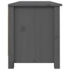 skobænk 110x38x45,5 cm massivt fyrretræ grå