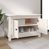 skoskab 70x38x45,5 cm massivt fyrretræ hvid
