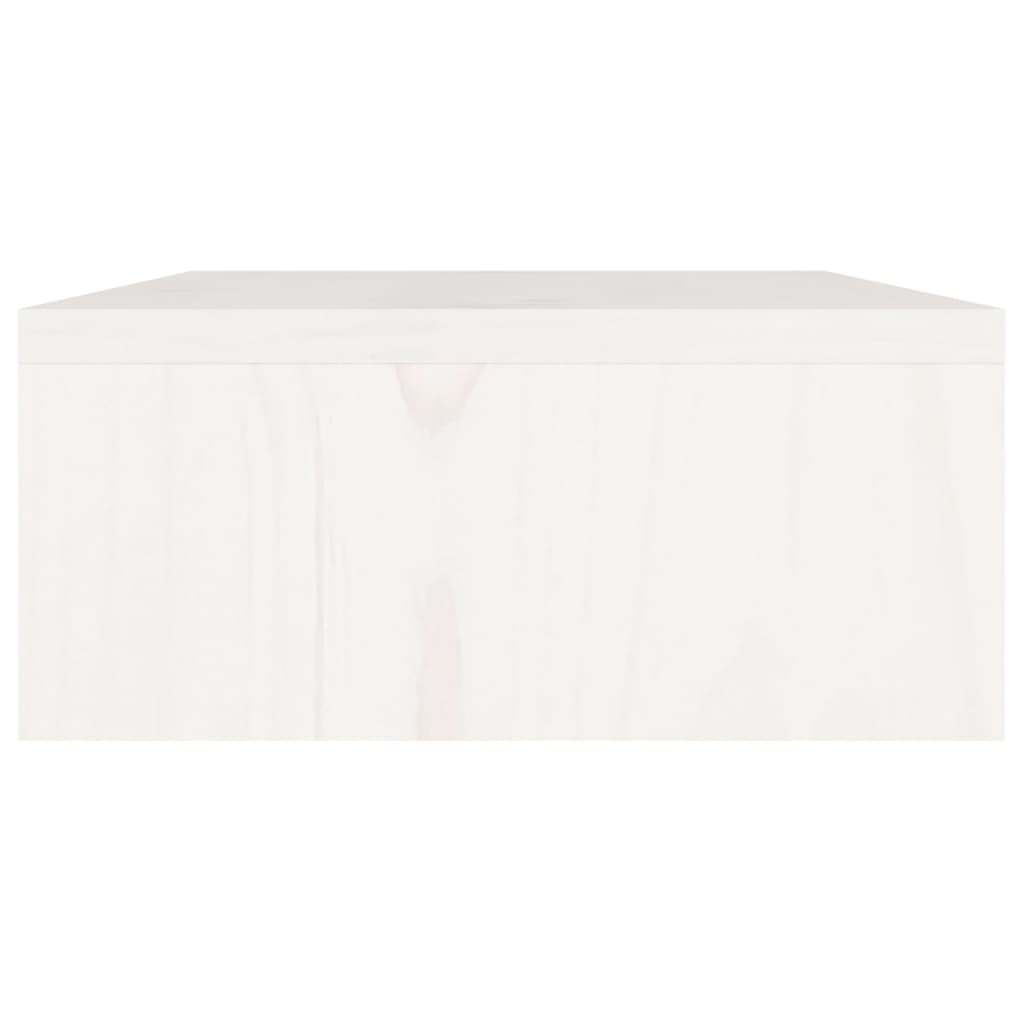 skærmholder 60x24x10,5 cm massivt fyrretræ hvid