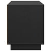 tv-bord 110,5x35x44 cm massivt fyrretræ sort