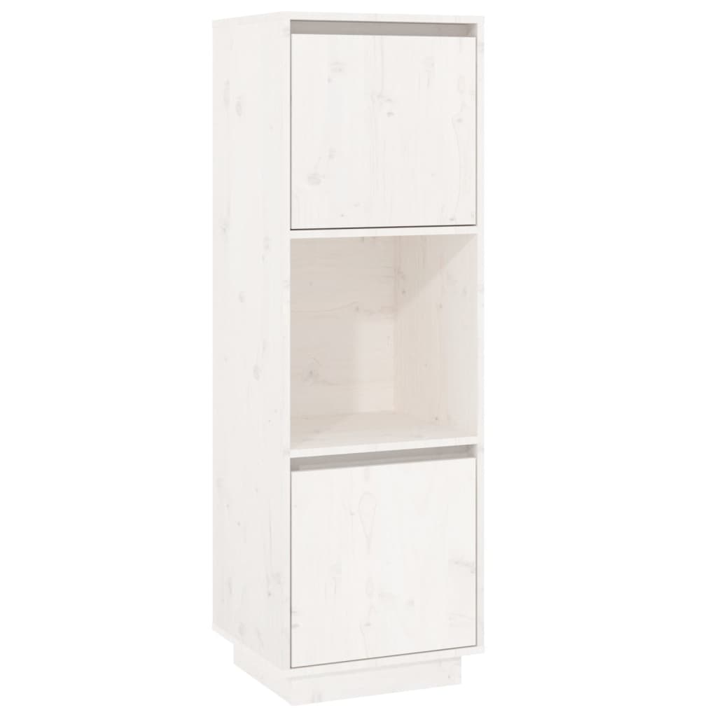 højskab 38x35x117 cm massivt fyrretræ hvid
