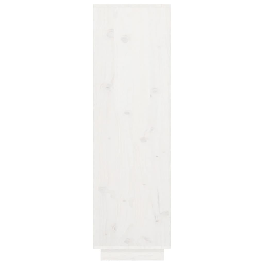 højskab 38x35x117 cm massivt fyrretræ hvid