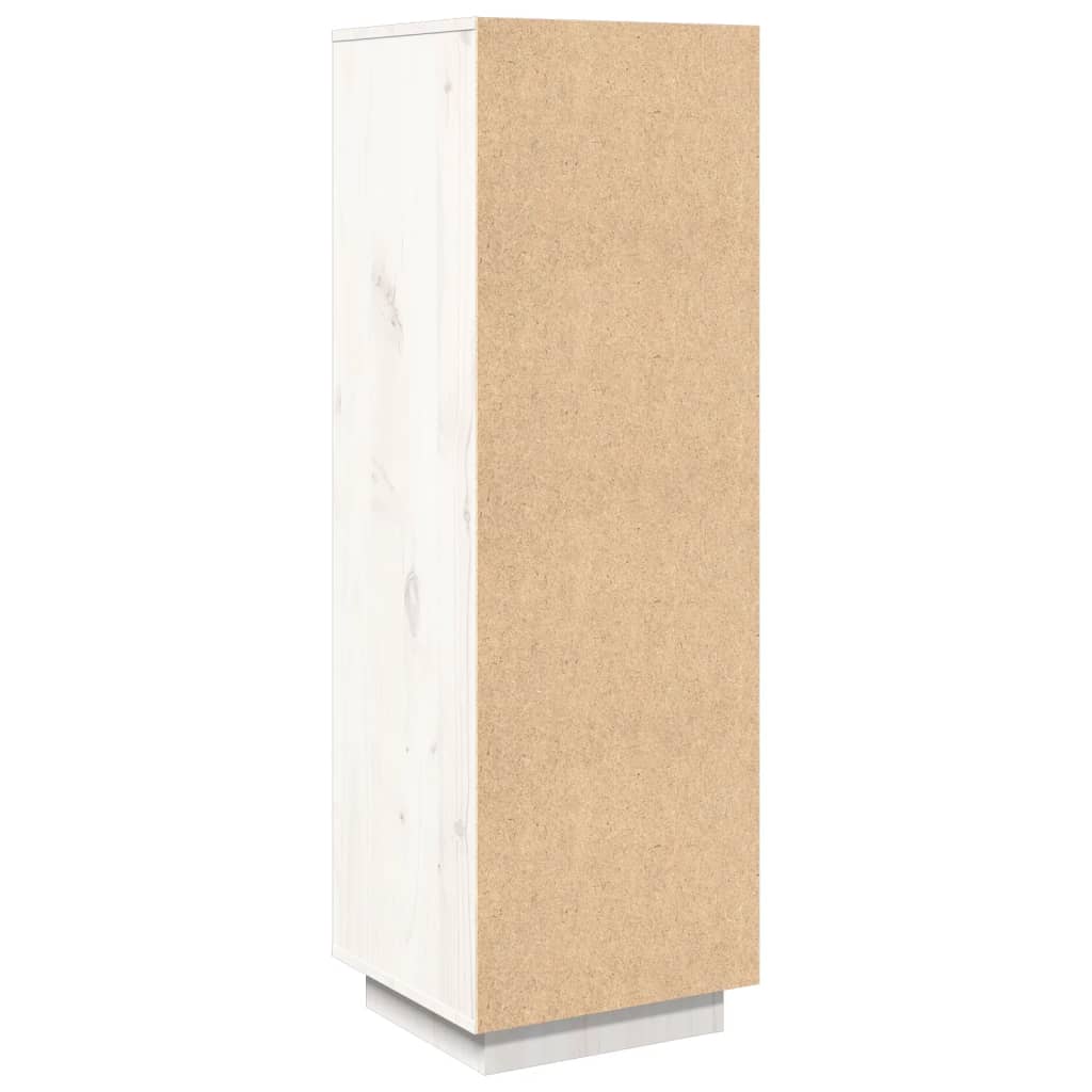 højskab 38x35x117 cm massivt fyrretræ hvid