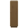 højskab 110,5x35x117 cm massivt fyrretræ gyldenbrun
