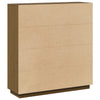 højskab 110,5x35x117 cm massivt fyrretræ gyldenbrun