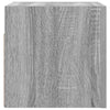 væghængtee tv-skab 2 stk. 30,5x30x30 cm grå og sonoma-eg