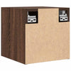 væghængte tv-skabe 2 stk. 30,5x30x30 cm brun egetræ