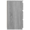 sengeborde 2 stk. 40x35x62,5 cm konstrueret træ grå sonoma-eg