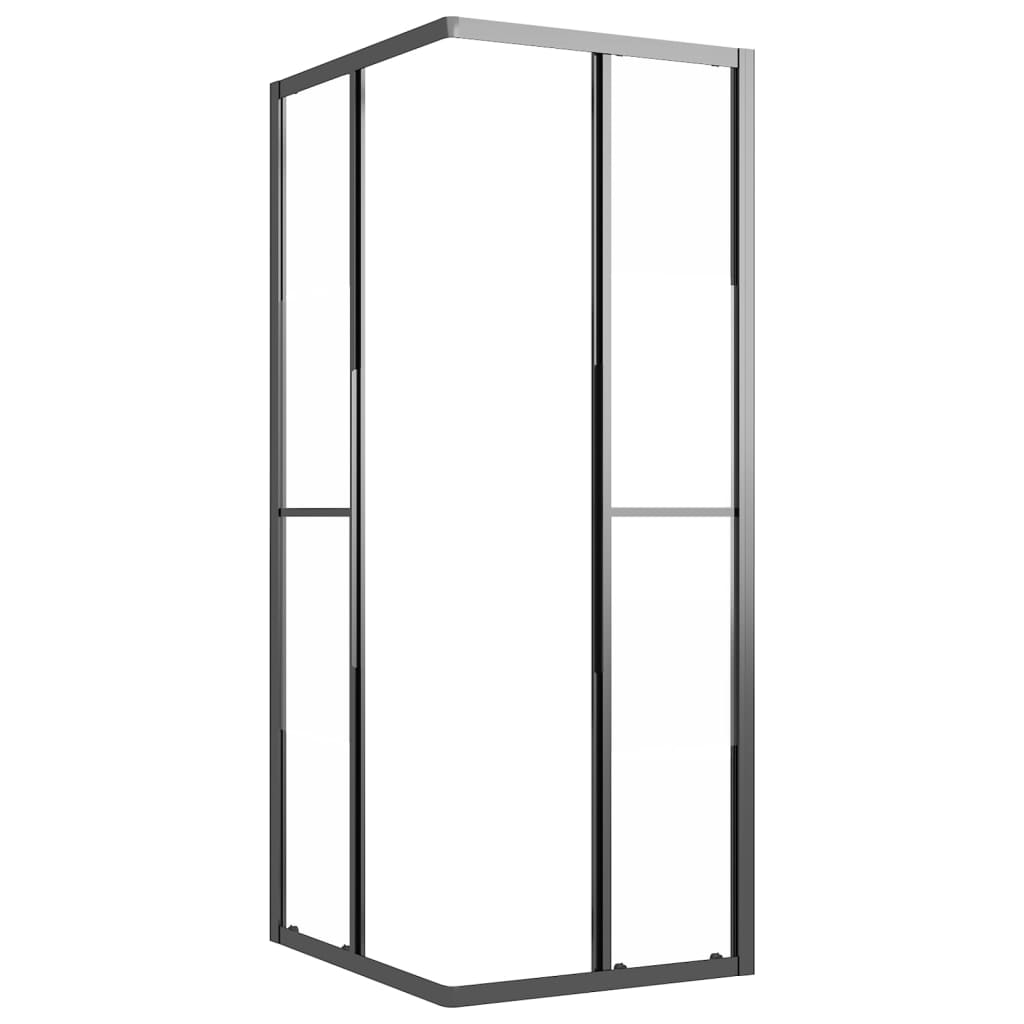 brusekabine 80x70x180 cm halvmatteret sikkerhedsglas