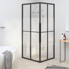 brusekabine 80x70x180 cm halvmatteret sikkerhedsglas