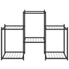 blomsterstativ 83x25x60 cm jern sort