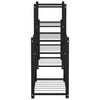 blomsterstativ 83x25x60 cm jern sort