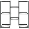 blomsterstativ 83x25x80 cm jern sort