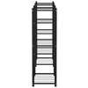 blomsterstativ 83x25x80 cm jern sort