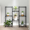 blomsterstativ 83x25x80 cm jern sort