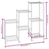 blomsterstativ med hjul 83x25x83,5 cm jern sort
