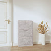 skoskab 59x17x108 cm konstrueret træ betongrå