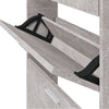 skoskab 59x17x108 cm konstrueret træ betongrå