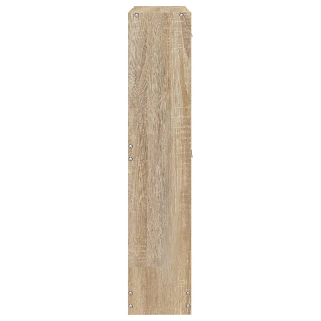 skoskab 59x17x81 cm konstrueret træ egetræ