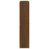 skoskab 59x17x81 cm konstrueret træ brun egetræ